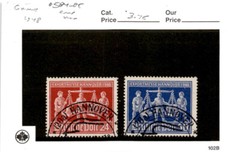 Germany, Postage Stamp, #584-585 Used, 1948 Hanover Fair (AH)