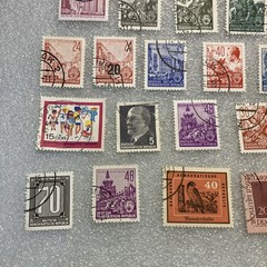 20 USED mixed varied Vtg. 1950-1990 DDR East Germany stamps; $1 Ships/A DEAL!