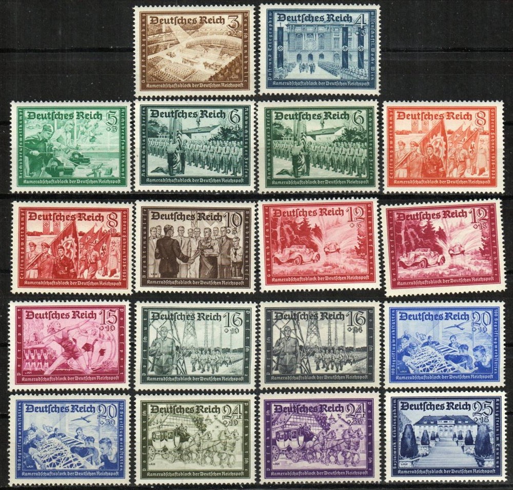Germany Stamp B148-B159 – Set of 1939-1941