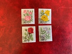 GERMANY BERLIN 1982 USED OR MNH FLOWERS FLORIBUNDA GRANDIFLORA TEA ROSE HYBRID
