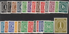 Stamp Germany Bundespost Sc 0530-56 1946 Deutsche Post WWII Occupation Set MNH
