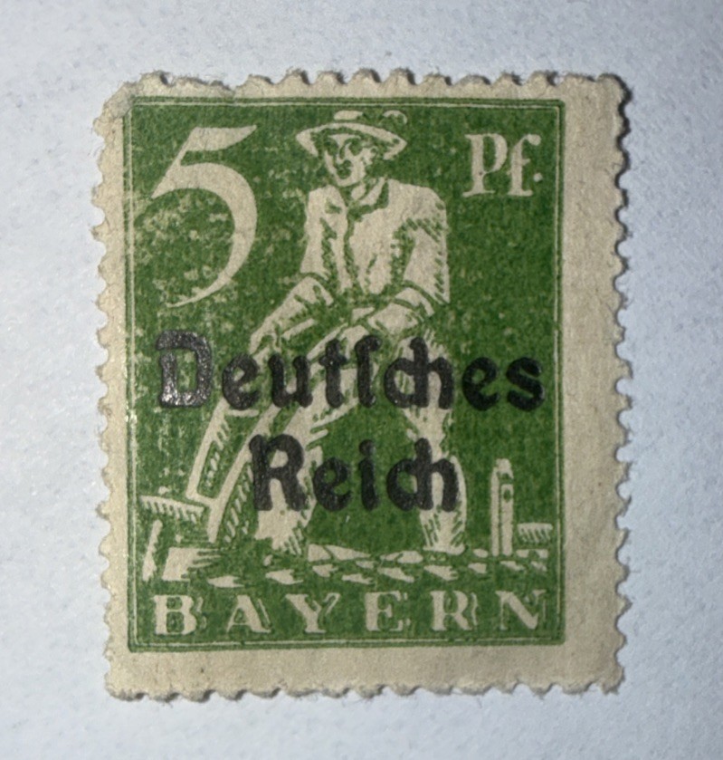 MNH stamp Sc 256 German Republic Bavaria Bayern 1920