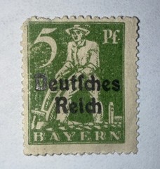 MNH stamp Sc 256 German Republic Bavaria Bayern 1920