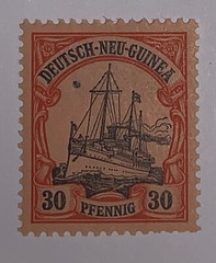 Travelstamps: GERMANY GERMAN NEW GUINEA STAMPS Kaiser’s Yacht 30pf Mint OG H