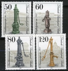 Berlin 1983, Historic street pumps in Berlin set VF MNH, Mi 689-92 8€