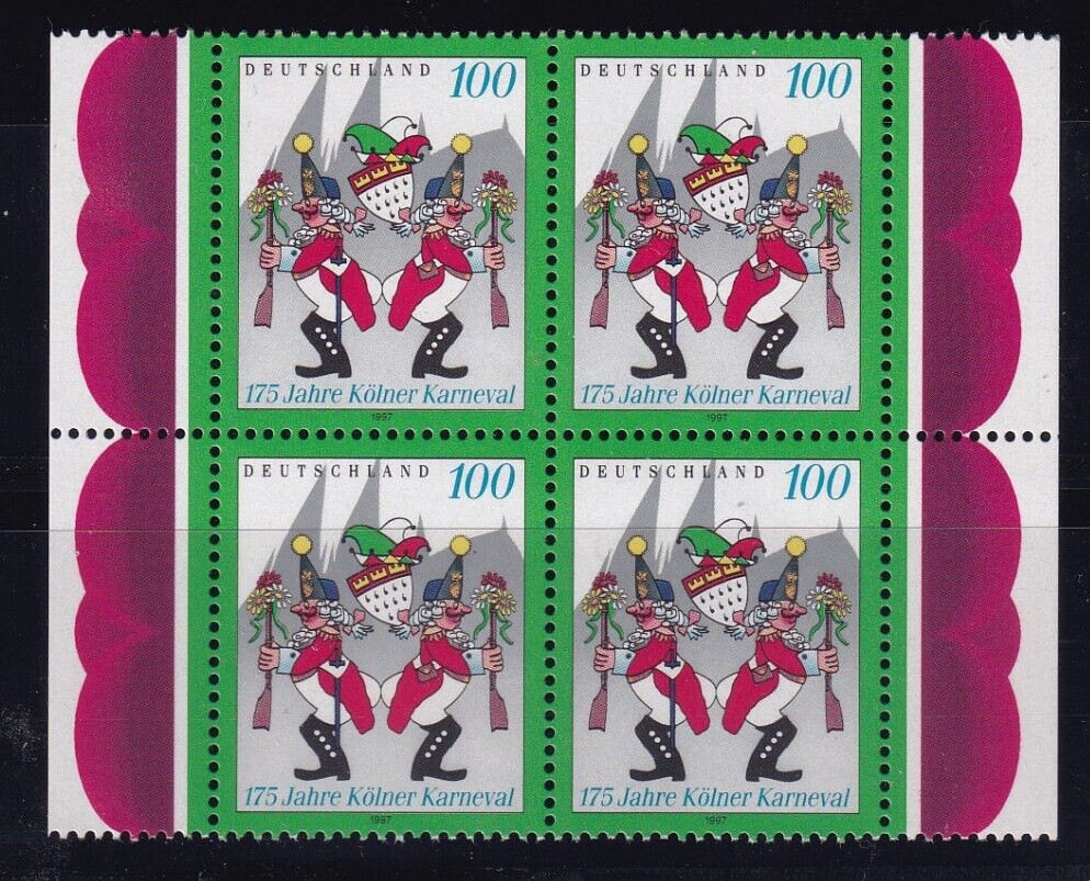 Bundesrepublik MNH ** 1903 Scott 1956 Carnival Cologne block of 4