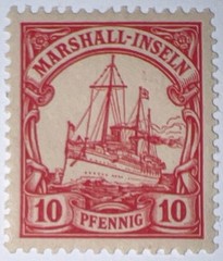 Travelstamps: GERMANY MARSHALL ISLANDS STAMPS Kaiser’s Yacht Mint OG LH UnWMK
