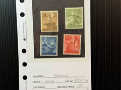 Germany B201-205, 209-211, 237-240,298-301 MH 2024 Scott Catalogue Value $ 15.35