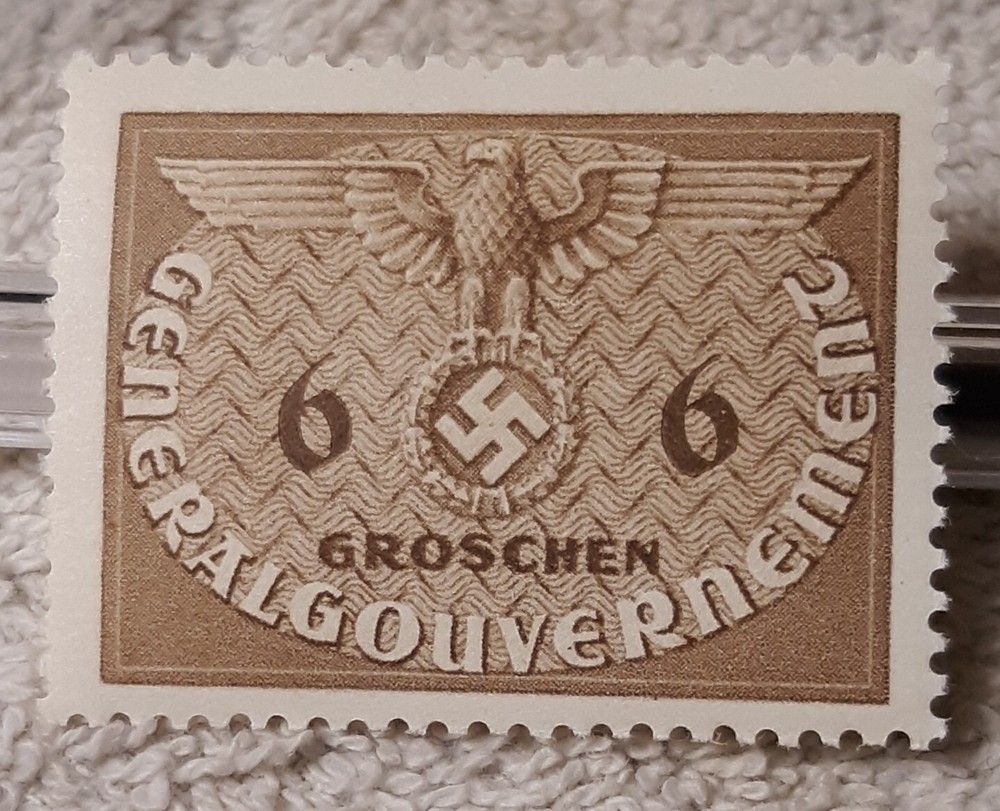 One Unused WW2 German Stamp, Poland , Polish General Government Eagle Stamp