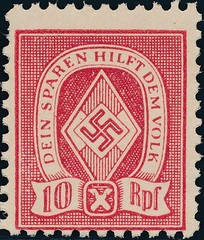 Stamp Germany Revenue WWII War Era Sport Folk HJ 10 50 MNH