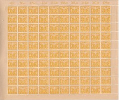 Stamp Germany Revenue Sheet 1942 WWII 3rd Reich War Era Dues 04.30 MNH