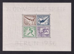 GERMANY 1936 Olympics Miniature Sheet SG MS613a(a) Used (CV £110)