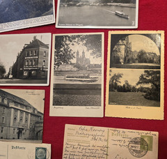 Lot of 12 German Postcards 1930s–1940s Feldpost & Third Reich Era Stamps