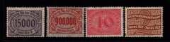 Germany 1920s 4 Revenues Mint Hinged – S40642