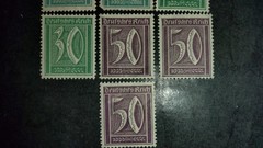Germany Inflation Stamps Sc. 137, 139, 141, 143 MNH F VF Lot Of 10