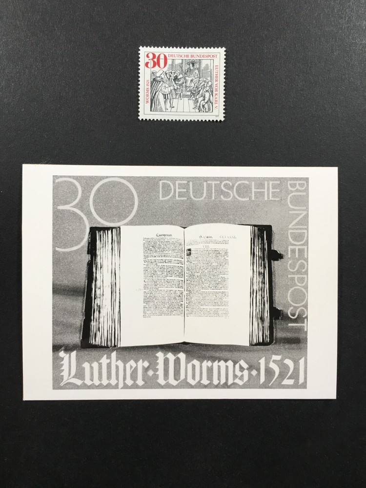 GERMANY PHOTO-ESSAY 1971 WORMS REICHSTAG MARTIN LUTHER BIBLE DRAFT RARE!! e1490