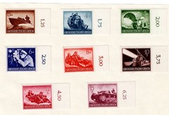 MH stamp set B257-269 1944 Military Hero’s Day Third Reich WWII Germany #2961