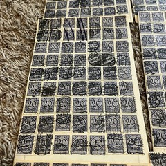 GERMANY LOT 20pf DIENSTMARKE USED STAMPS HOARDER LOT WORLD WAR I
