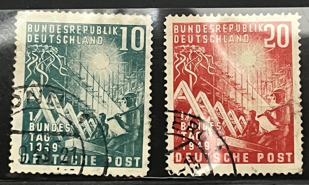 GERMANY – #665-66 Economic Progress Set Complete Used – CV $34