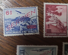 APC 2242 Germany area Serbia SC#2nc11-15 set used