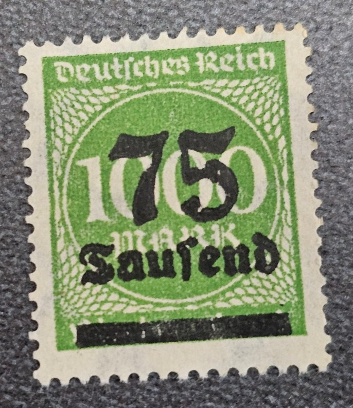 Stamp Germany Reich FREIMARKE 75 000 Mark 1923 Mi. Nr. 288 [🇩🇪39278]