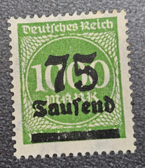 Stamp Germany Reich FREIMARKE 75 000 Mark 1923 Mi. Nr. 288 [🇩🇪39278]
