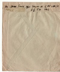1942 Luftwaffe Feldpost Cover – Paris Occupation – Air Signals Ln. Rgt. 54