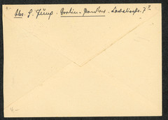 1954 East Germany 24pf Fritz Reuter Berlin Pankow to Dresden Scott 212