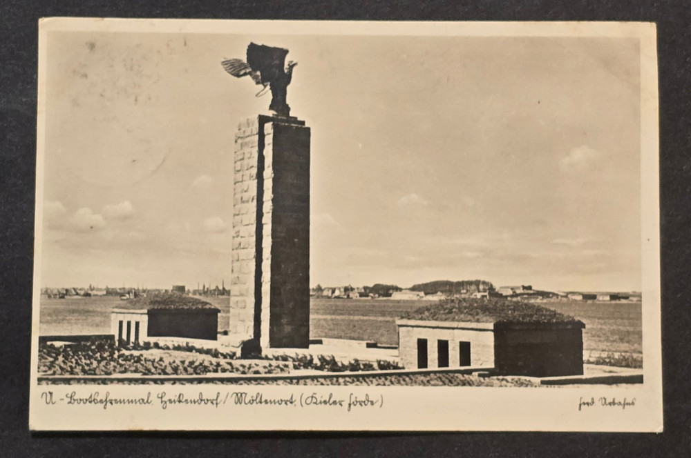 1930s German Kriegsmarine Military Naval Memorial Postcard – Laboe / Kiel