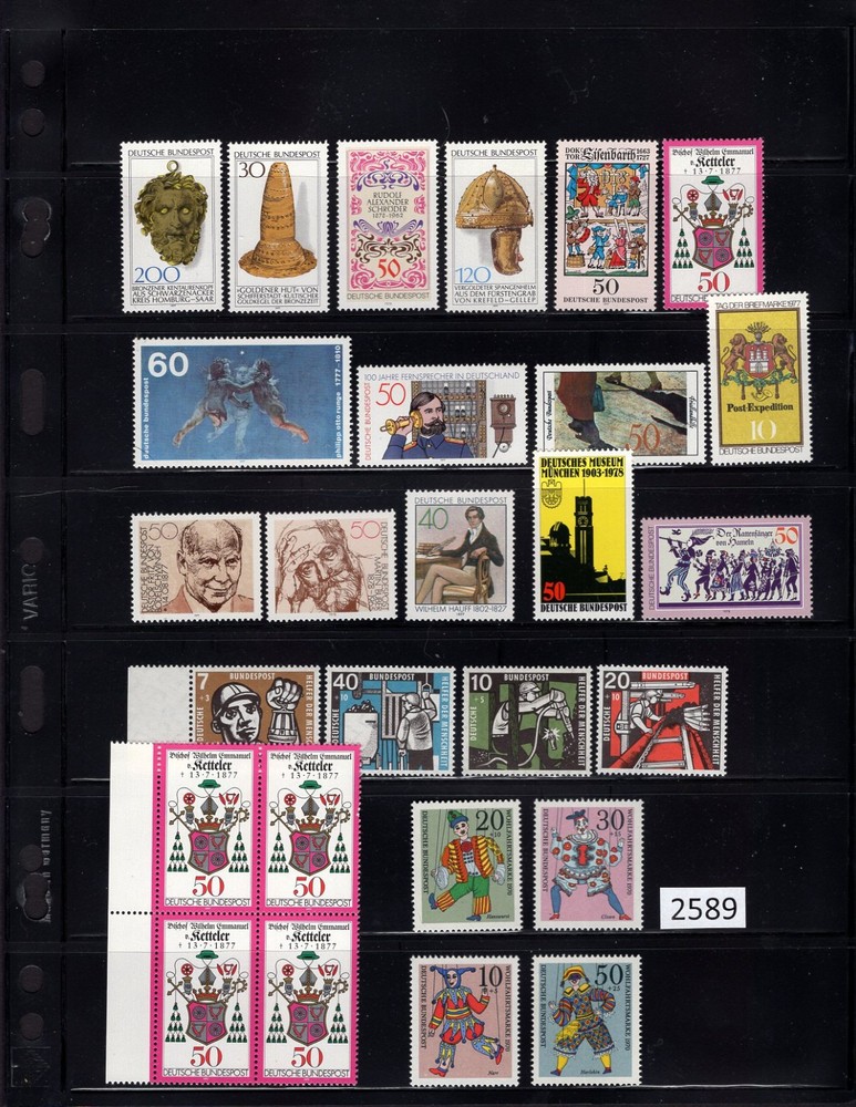 (2589) Germany West, Selection of MNH sets, see description and image