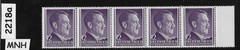 MNH Stamp strip Sc N80 / Adolf Hitler 12 GR Germany Occupied Poland #2218a