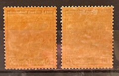 Germany 3rd Reich „ORIGINAL GUM“ Hindenburg 1936 Mi 606-7 * Sc C57-8 *MLH