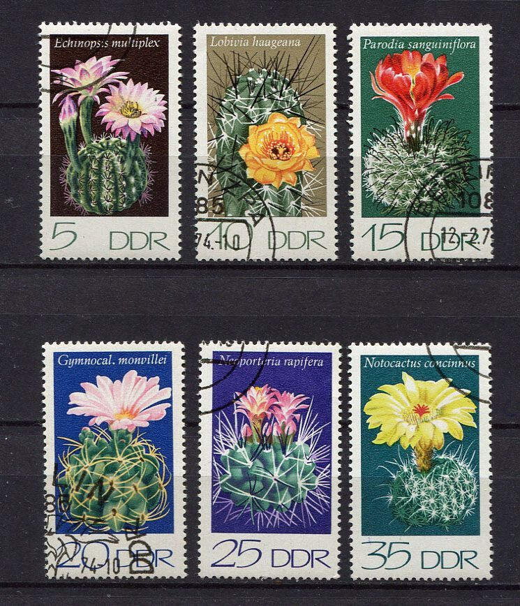 Germany – DDR : Flowers set from 1974 – CTO