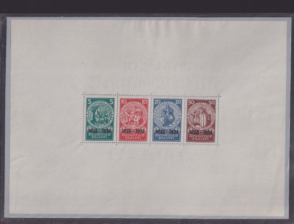 1934 Germany Reich: Stamps – St. Elizabeth Overprints (BF2) SPL (437/S9)