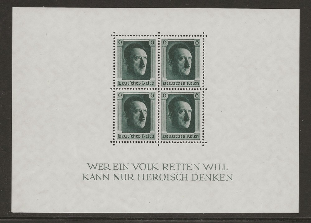 VF Hitler 48th Birthday Commemorative SS – Scott B102 – MNH