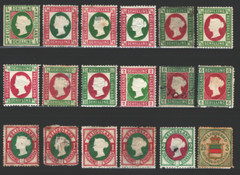 Heligoland #2/#20 1867-1877 Asst’d 1f-6 Shill MH, Used & poss Reprints 18 Items