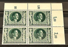 1943 German stamps block – 54th Birthday of A. Hitler 6+14 rpf MNH /BL187