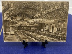 1908 Germany Bayern Munich Festsaal Postcard to San Francisco, CA stamp error ?
