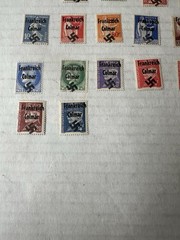 German WW2 France Overprint Colmar Propaganda Collection Of 32 Stamps Unused
