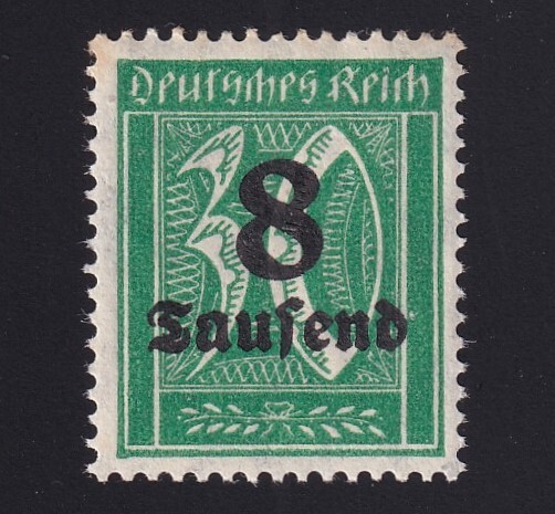 Germany Mi 278x / Scott 241, 1923 Inflation 8 thousand M on 30Pf Unused NH OG