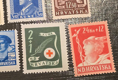 WW2 WWII CROATIA CROATIAN THIRD REICH STAMP LOT Nazi German NSDAP