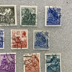 20 USED mixed varied Vtg. 1950-1990 DDR East Germany stamps; $1 Ships/A DEAL!