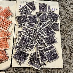 1922-1923 HUGE INVESTOR’S LOT OF GERMANY POSTHORN (ONE COLOR) STAMPS