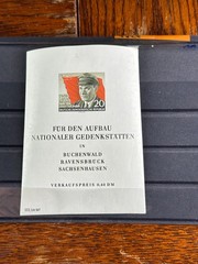 DDR Mi 520 B Wz.X1 Stamp Block 14 With Gum Thälmann Memorials