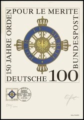 ART-EDITION 1992 GERMANY 1613 ORDEN POUR LE MERITE – HAND-SIGNED !!