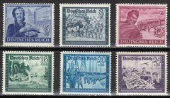 Germany MNH 1944 Mi 888-893 Sc B272-B277 808/B272 blurred, hard to read text **