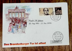 FOUR GERMANY NUMBERED OPENING OF BRANDENBURG GATE FDC SEE SCANS LOOK 👀 1358