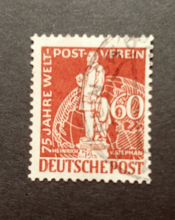 1949 UPU 60PF VF USED GERMANY DEUTSCHLAND K18