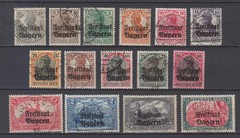 + GERMANY BAYERN Mi. # 136-151 COMPLETE SET PERFECT USED