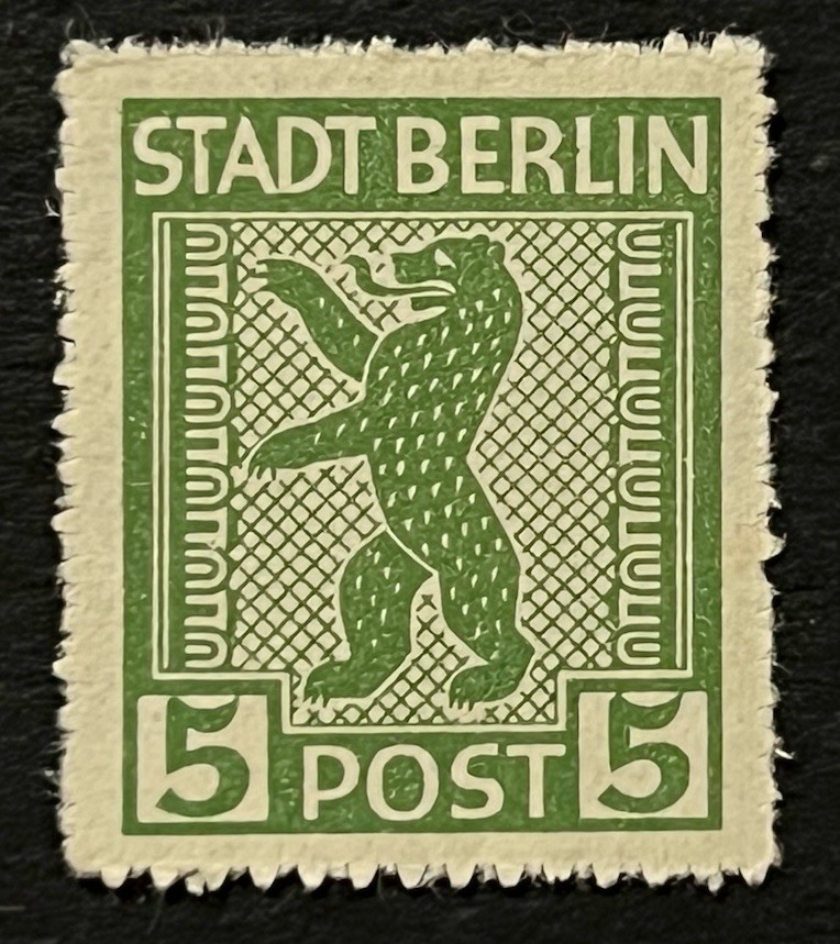Travelstamps: 1945 Berlin Germany Stamps Scott #11N1 Mi 1 – Mint MNH OG